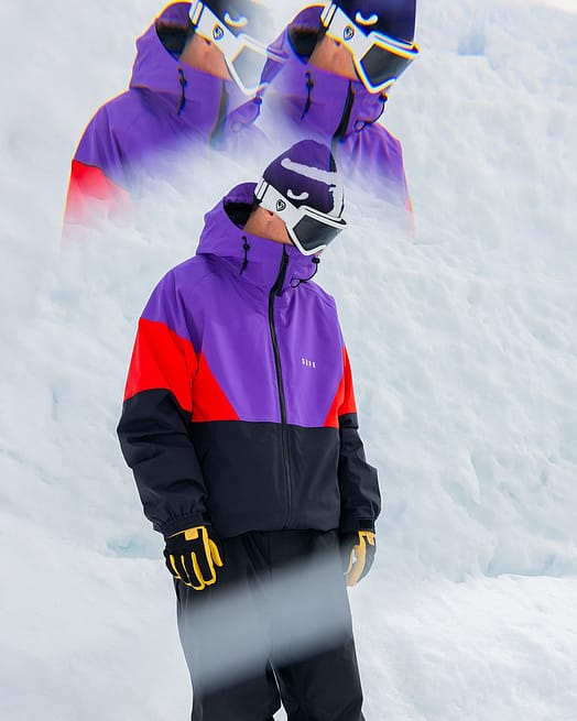 Customer @lukas.muellauer in Spartan Snowboard Jacket Men Sport Vivid Purple/Red/Black