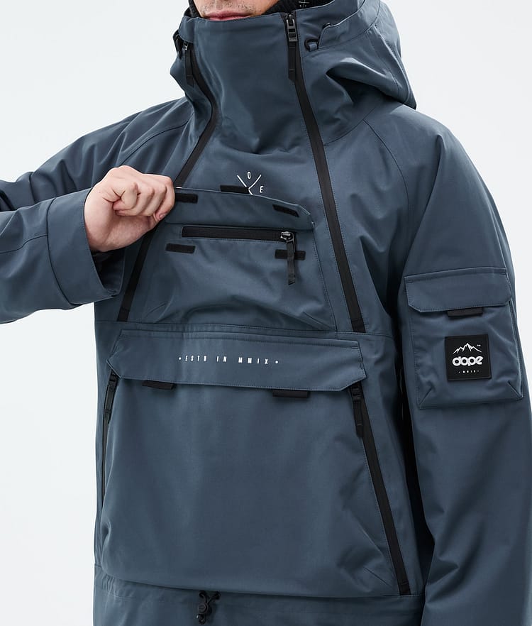 Akin Snowboard Jacket Men Metal Blue, Image 9 of 9