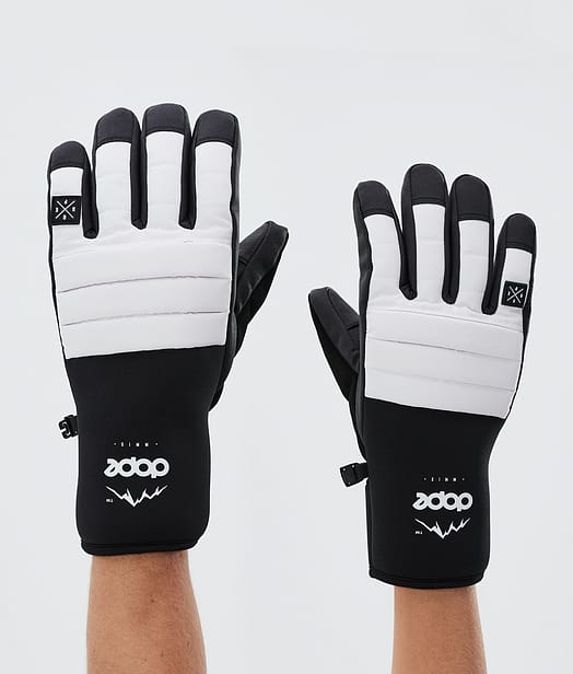 Dope Ace 22 Ski Gloves White
