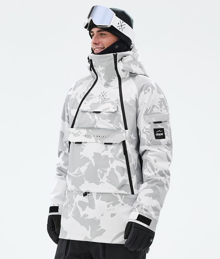 Akin Snowboard Jacket Men Grey Camo, Image 1 of 9