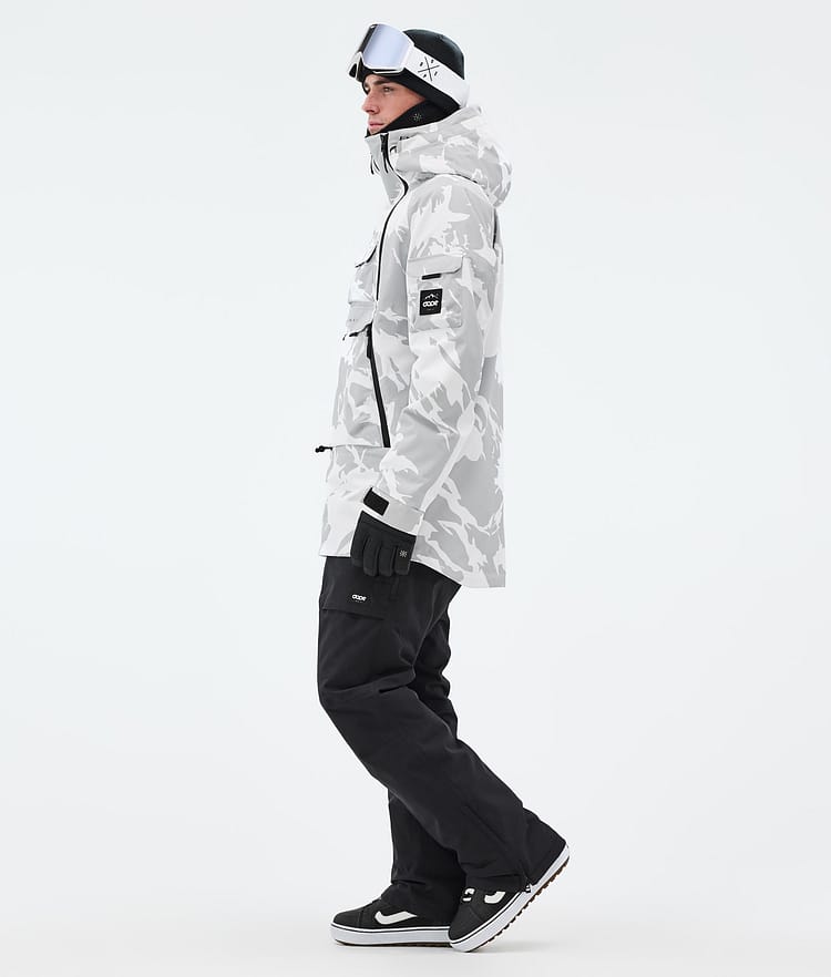 Akin Snowboard Jacket Men Grey Camo, Image 3 of 9