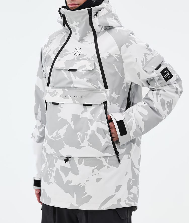 Akin Snowboard Jacket Men Grey Camo, Image 7 of 9