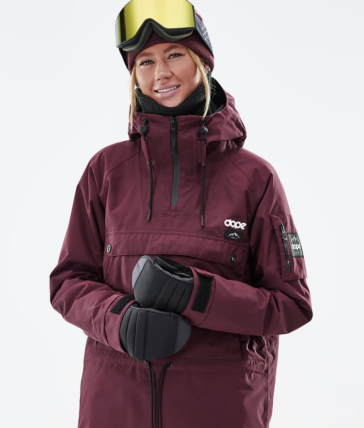 Annok W Snowboard Jacket Women Don Burgundy Renewed, Image 2 of 9