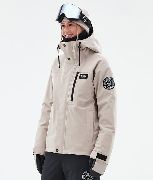 Dope Blizzard W Full Zip 24 Snowboard Jacket Women Sand