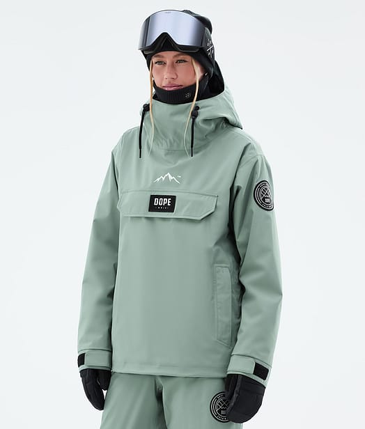 Dope Blizzard W Snowboard Jacket Women Faded Green