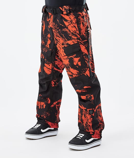 Dope Antek 22 Snowboard Pants Men Paint Orange