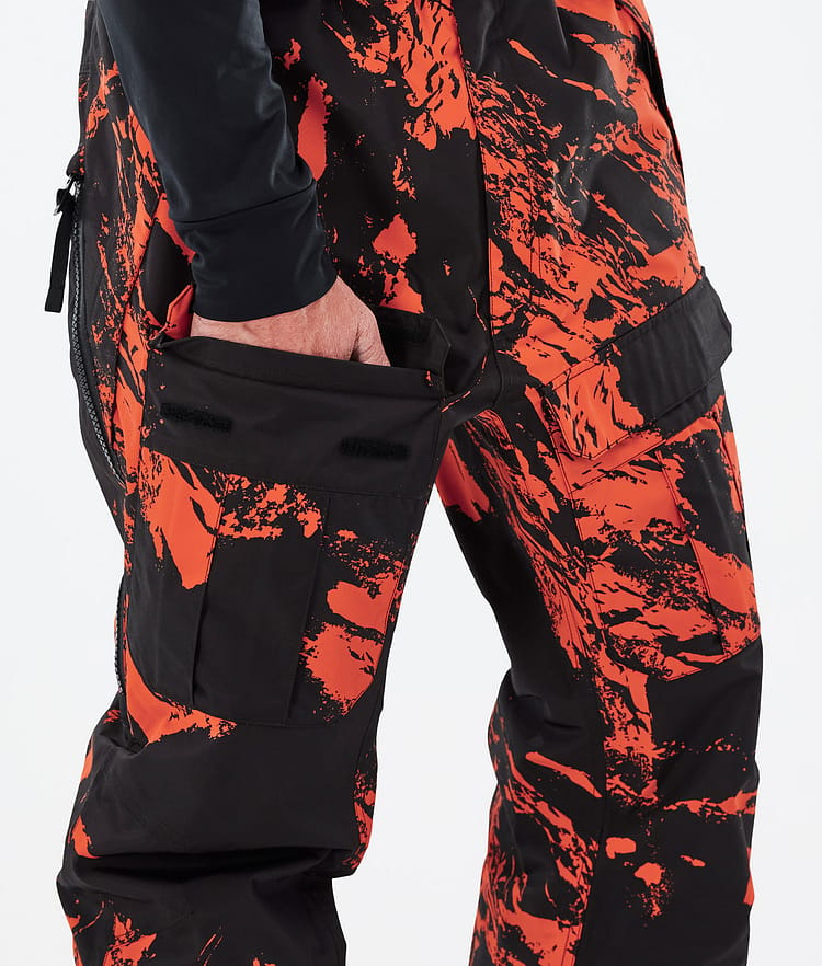 Antek 2022 Snowboard Pants Men Paint Orange, Image 5 of 6