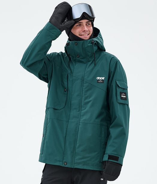Dope Adept Snowboard Jacket Men Bottle Green