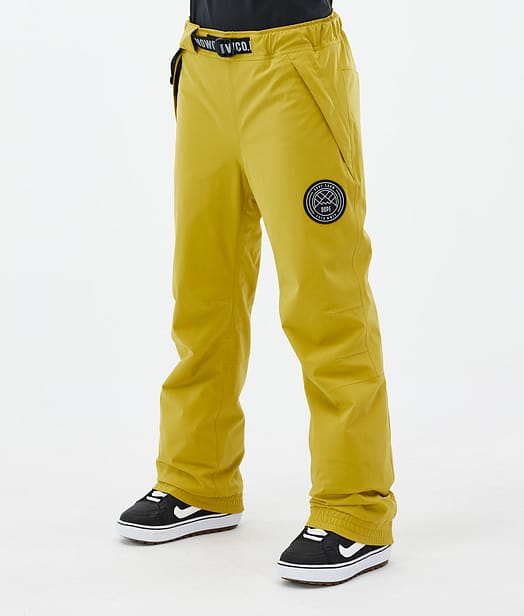 Dope Blizzard W 2024 Snowboard Pants Women Yellow