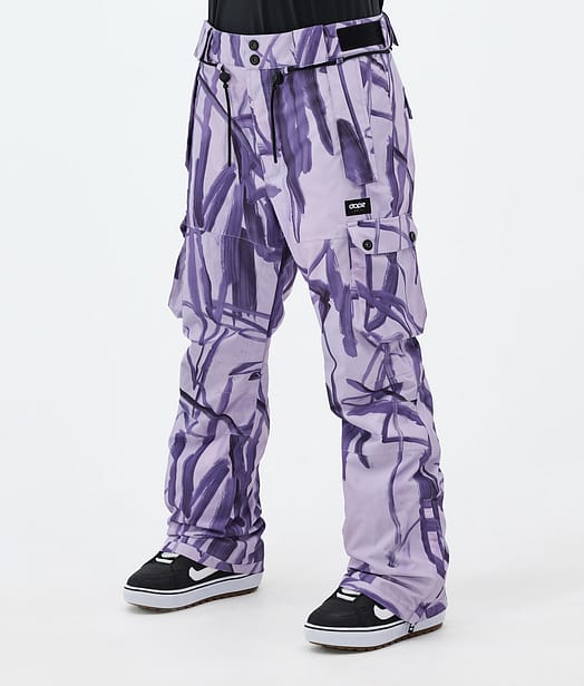 Dope Iconic W Snowboard Pants Women Scribble Purple
