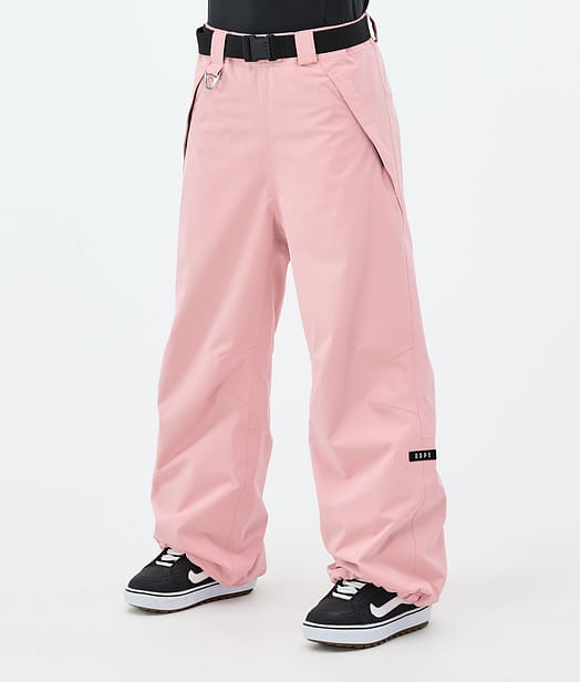 Dope Big W Snowboard Pants Women Soft Pink