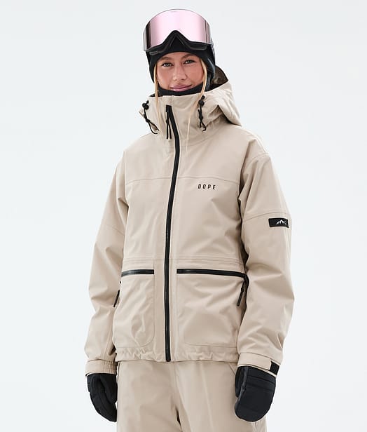 Dope Vertex W Snowboard Jacket Women Sand