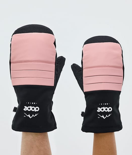 Dope Ace Snow Mittens Soft Pink