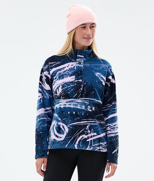 Dope Comfy W Fleece Sweater Women Carvings Pink