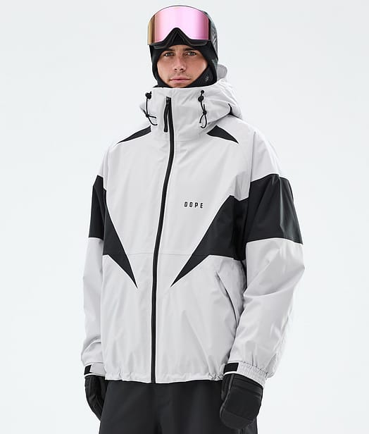 Dope Spartan Snowboard Jacket Men Spike Light Grey/Black