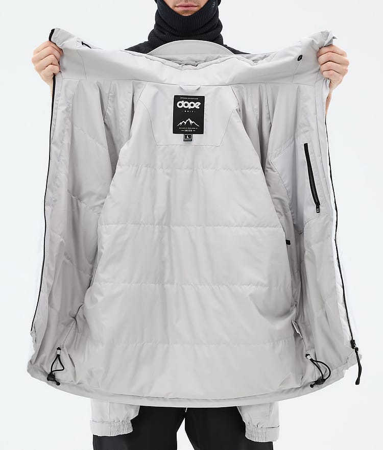 Spartan Snowboard Jacket Men Spike Light Grey/Black, Image 8 of 8
