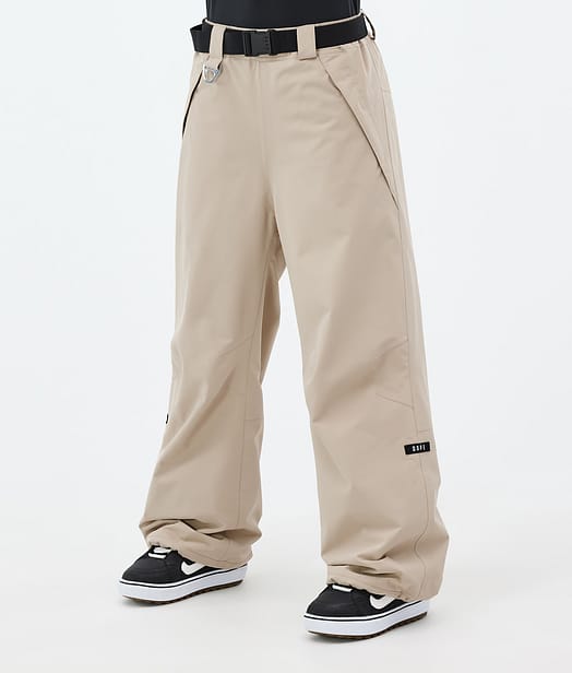 Dope Big W Snowboard Pants Women Sand