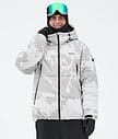 Dope Puffer Full Zip Snowboard Jacket Men Grey Camo