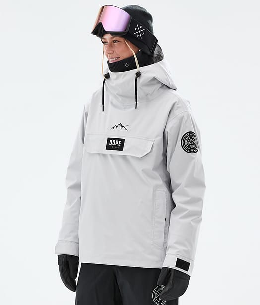 Dope Blizzard W Snowboard Jacket Women Light Grey