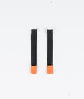 2pc Rips Tape Zip Puller Vervangingsonderdeel Black/Orange Tip, Afbeelding 1 van 3