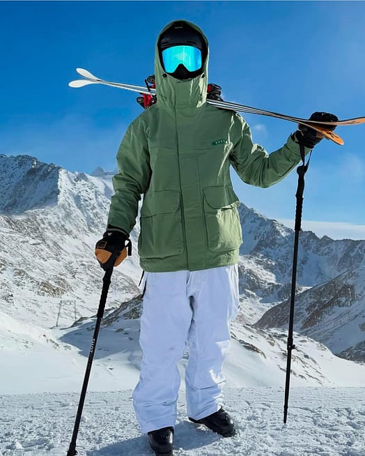 Customer @ytsteepsteep in Acme Snowboard Jacket Men Moss Green