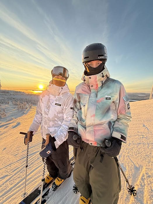 Customer @baconjuhis in Puffer Full Zip Snowboard Jacket Men Grey Camo