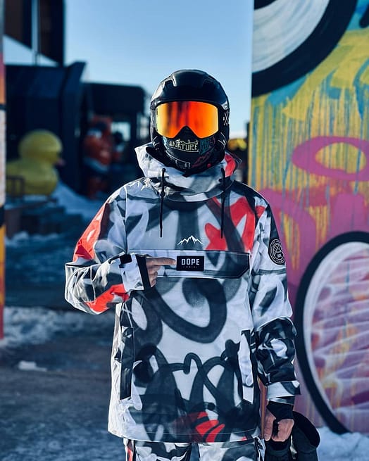 Customer @lifeandsnowboard in Blizzard Snowboard Jacket Men Spray Black Red