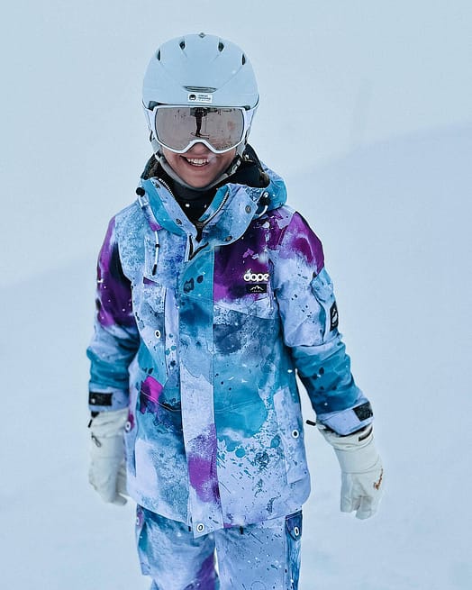 Customer @ann__geber in Adept W Snowboard Jacket Women Spray Green Grape