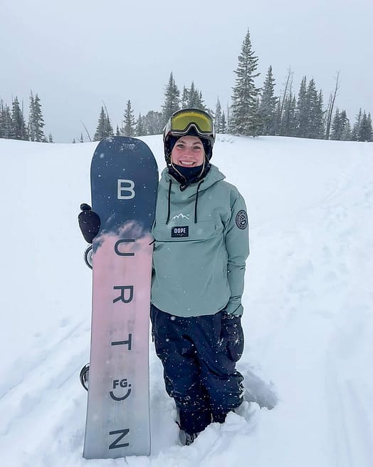 Klant @ariaanabaker in Blizzard W Snowboard jas Dames Faded Green