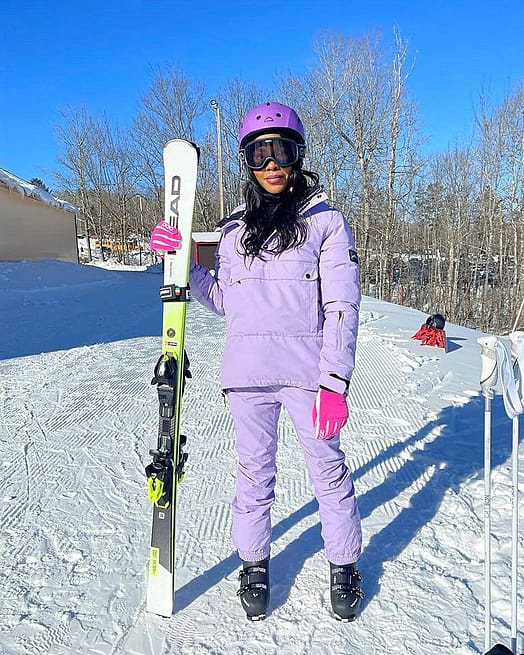 Customer @afaulkghidinelli in Puffer W 2021 Ski Jacket Women Faded Violet