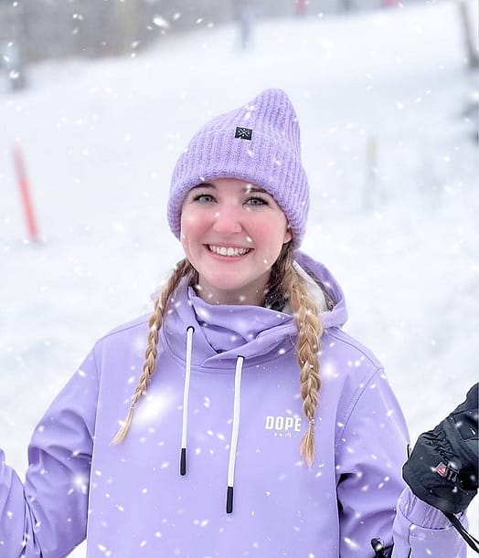 Kunde @ameliaarosee in Wylie W Snowboardjacke Damen Capital Faded Violet