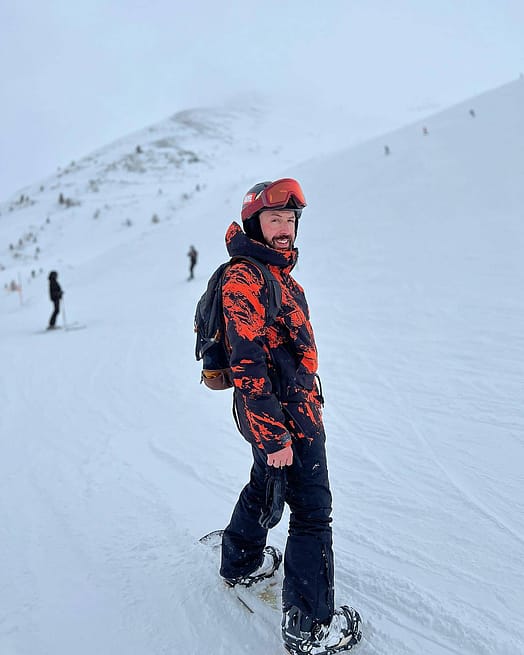 Cliente @_mimmofly_ en Annok 21 Chaqueta Snowboard Hombre Paint Orange