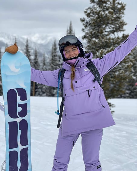 Customer @coyotedepiedra in Puffer W 2021 Ski Jacket Women Faded Violet