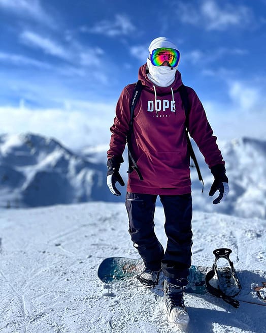 Cliente @leon_mdl en Yeti 2021 Chaqueta Snowboard Hombre Capital Burgundy