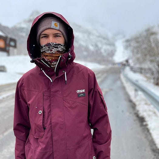 Cliente @manuelcampagnolo en Adept 2021 Chaqueta Snowboard Hombre Burgundy