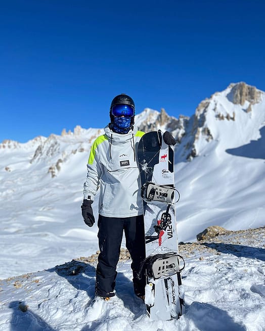 Customer @lautischuster in Blizzard LE Ski Jacket Men Limited Edition Stripe Light Grey