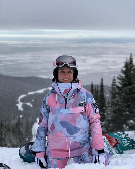 Customer @juedesbec in Annok W Ski Jacket Women Washed Ink