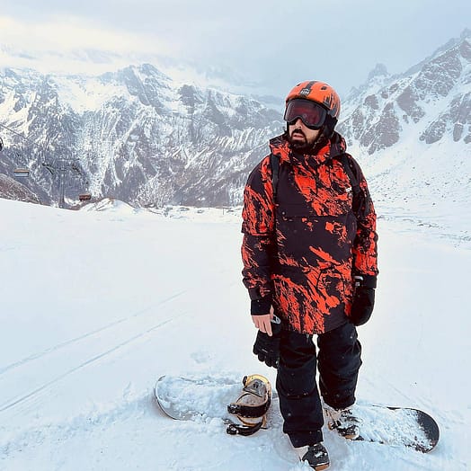 Cliente @ciskyinktattoo en Annok 21 Chaqueta Snowboard Hombre Paint Orange