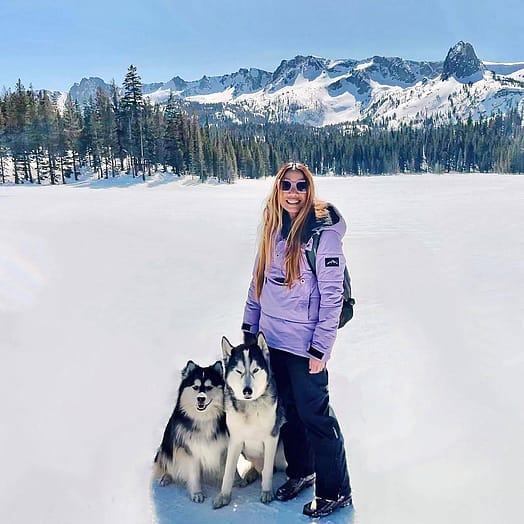 Customer @banditandbeau in Puffer W 2021 Ski Jacket Women Faded Violet