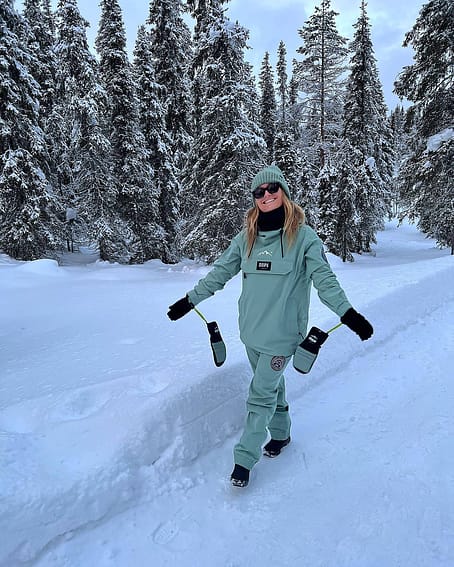 Client @jilljoysanthuizen dans Blizzard Light W Veste Randonnée Femme Faded Green