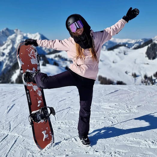 Cliente @sweetsugaradventures en Wylie W Chaqueta Snowboard Mujer DS Soft Pink