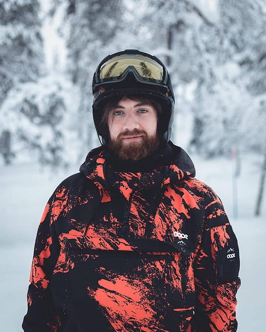 Zákazník @moledromediaco v Annok 2021 Bunda na Snowboard Pánské Paint Orange