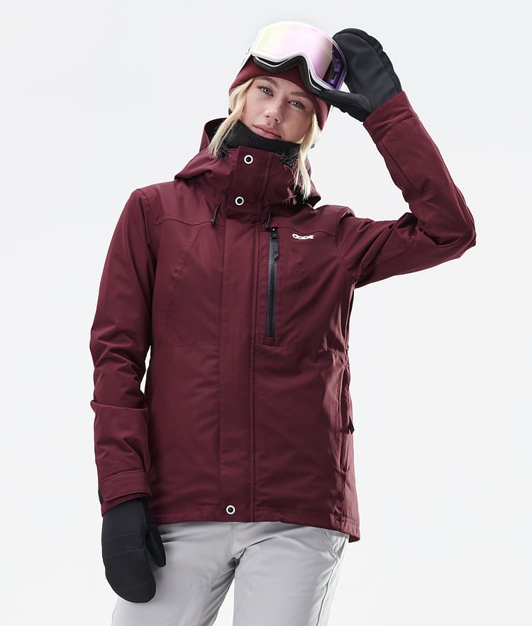 Divine W Snowboard Jacket Women Burgundy, Image 4 of 9