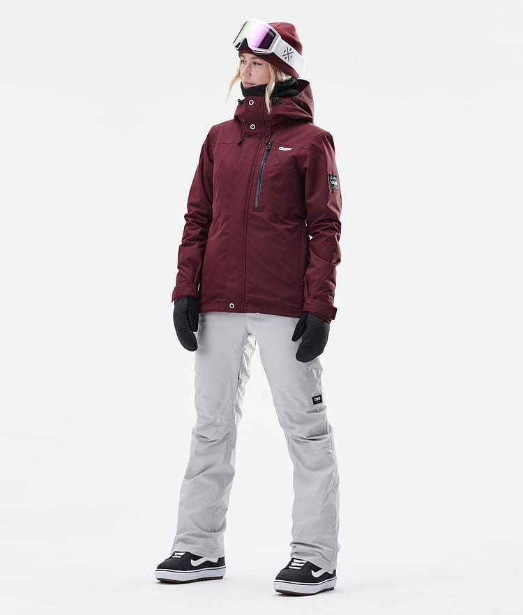 Divine W Snowboard Jacket Women Burgundy, Image 7 of 9