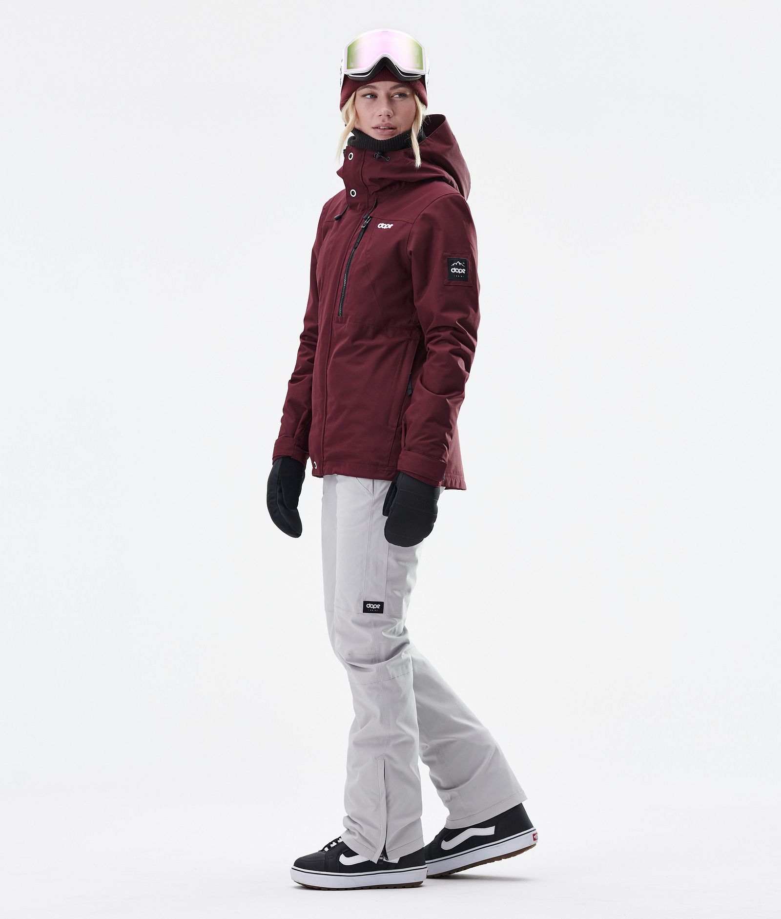 Divine W Snowboard Jacket Women Burgundy, Image 8 of 9