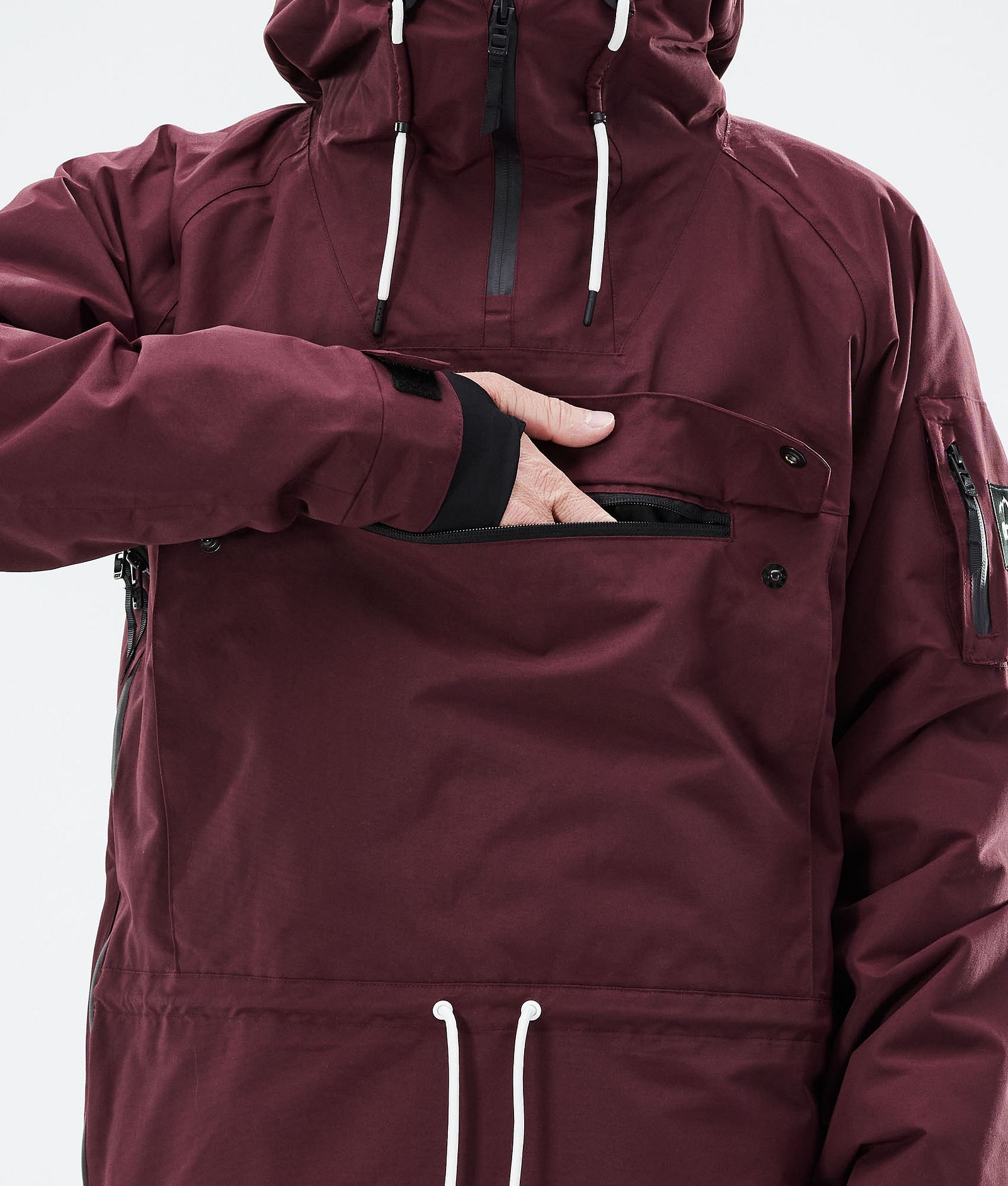 Annok 2021 Kurtka Snowboardowa Mężczyźni Burgundy, Zdjęcie 10 z 10