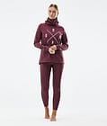 Snuggle W Top Termiczny Kobiety 2X-Up Burgundy, Zdjęcie 3 z 6