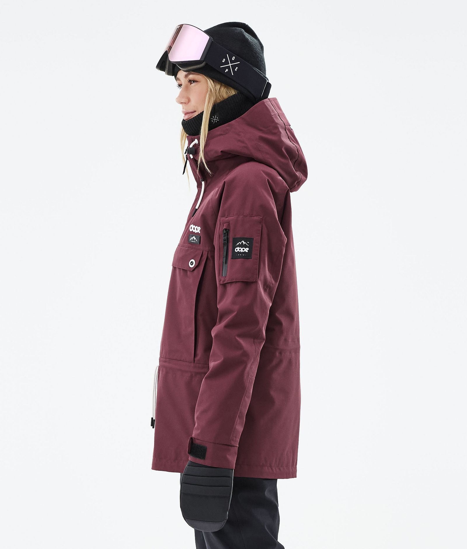 Annok W 2021 Kurtka Snowboardowa Kobiety Burgundy Renewed, Zdjęcie 6 z 9