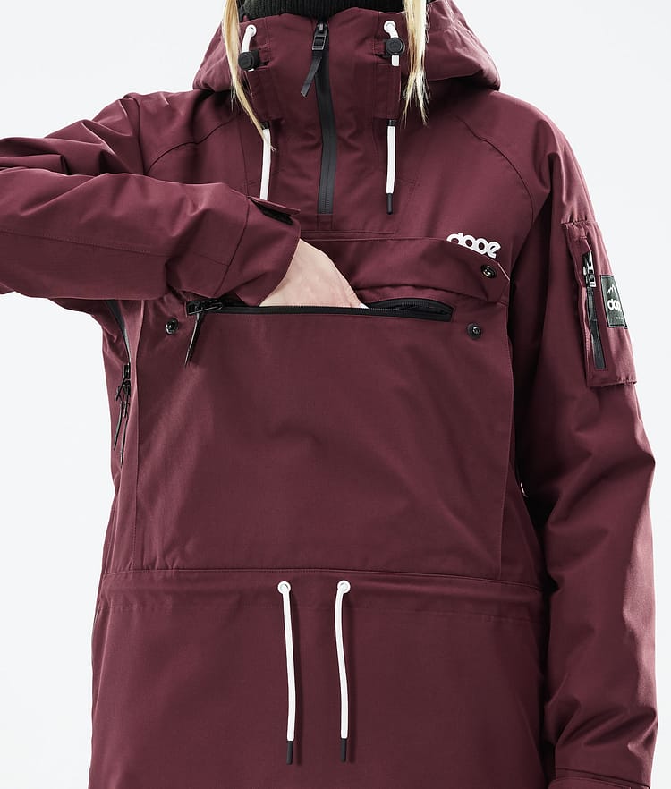 Annok W 2021 Kurtka Snowboardowa Kobiety Burgundy Renewed, Zdjęcie 9 z 9