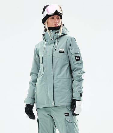 Adept W 2021 Kurtka Snowboardowa Kobiety Faded Green